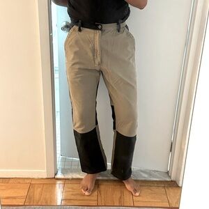 Custom Carhartt patchwork work pants. The (31x32)